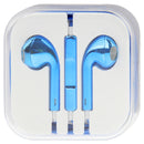 3.5mm Stereo Electroplating Wire Control Earphone for Android Phones / PC / MP3 Player / Laptops(Blue)