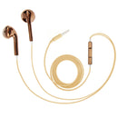 3.5mm Stereo Electroplating Wire Control Earphone for Android Phones / PC / MP3 Player / Laptops(Coffee)