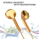 3.5mm Stereo Electroplating Wire Control Earphone for Android Phones / PC / MP3 Player / Laptops(Coffee)