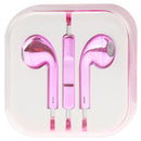 3.5mm Stereo Electroplating Wire Control Earphone for Android Phones / PC / MP3 Player / Laptops(Pink)