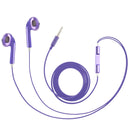 3.5mm Stereo Electroplating Wire Control Earphone for Android Phones / PC / MP3 Player / Laptops(Purple)