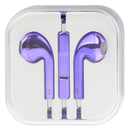 3.5mm Stereo Electroplating Wire Control Earphone for Android Phones / PC / MP3 Player / Laptops(Purple)