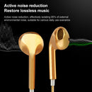 3.5mm Stereo Electroplating Wire Control Earphone for Android Phones / PC / MP3 Player / Laptops(Purple)
