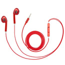 3.5mm Stereo Electroplating Wire Control Earphone for Android Phones / PC / MP3 Player / Laptops(Red)