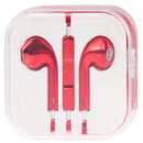 3.5mm Stereo Electroplating Wire Control Earphone for Android Phones / PC / MP3 Player / Laptops(Red)
