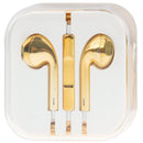 3.5mm Stereo Electroplating Wire Control Earphone for Android Phones / PC / MP3 Player / Laptops(Yellow)