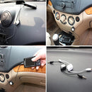 3.5mm Retractable Aux Audio Cable, Compatible with Phones, Tablets, Headphones, MP3 Player, Car/Home Stereo & More, Length: 11cm to 80cm(Black)