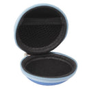 Grid Style Carrying Bag Box for Headphone / Earphone(Blue)