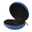Grid Style Portable Carrying Bag Box for Headphone / Earphone(Dark Blue)