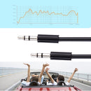 Spring Coiled 3.5mm Aux Cable, Compatible with Phones, Tablets, Headphones, MP3 Player, Car/Home Stereo & More, Length: 15cm - 170cm(Black)