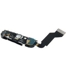 4 in 1 for iPhone 4S (Original MIC Repair Speak + Original Tail Connector Charger Flex Cable + Original Speaker Buzzer Repair Parts Ring + Original Antenna Flex Ribbon Cable) Dock Connector Assembly(Black)