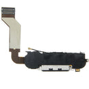 4 in 1 for iPhone 4S (Original MIC Repair Speak + Original Tail Connector Charger Flex Cable + Original Speaker Buzzer Repair Parts Ring + Original Antenna Flex Ribbon Cable) Dock Connector Assembly(Black)