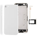 Full Housing Chassis / Back Cover with Mounting Plate & Mute Button + Power Button + Volume Button + Nano SIM Card Tray for iPhone 5C(White)
