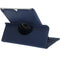 Litchi Texture 360 Degrees Rotation Leather Tablet Case with Holder for iPad Air / Air 2 / iPad 9.7 2017 / iPad 9.7 2018(Dark Blue)