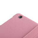 Litchi Texture 360 Degrees Rotation Leather Tablet Case with Holder for iPad Air / Air 2 / iPad 9.7 2017 / iPad 9.7 2018(Pink)