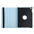For iPad 9.7 (2018) & iPad 9.7 (2017) & Air 2 & Air 360 Degree Rotation Litchi Texture Leather Case with 2 Gears Holder(Blue)
