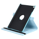 For iPad 9.7 (2018) & iPad 9.7 (2017) & Air 2 & Air 360 Degree Rotation Litchi Texture Leather Case with 2 Gears Holder(Blue)