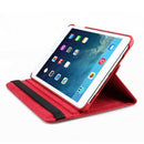 For iPad 9.7 (2018) & iPad 9.7 (2017) & Air 2 & Air 360 Degree Rotation Litchi Texture Leather Case with 2 Gears Holder(Red)