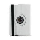 For iPad 9.7 (2018) & iPad 9.7 (2017) & Air 2 & Air 360 Degree Rotation Litchi Texture Leather Case with 2 Gears Holder(White)