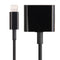 30 Pin Female to Male Charging Cable Adapter for iPhone 7 & 7 Plus, iPhone 6s & 6s Plus, iPhone 6 & 6 Plus, iPhone 5 & 5S & 5C, iPad Air, Length: 20cm(Black)