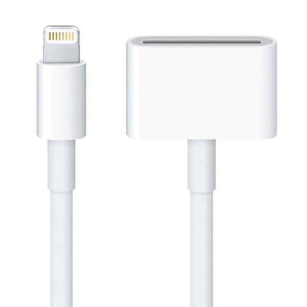 Seiko Edition 30 Pin Female to Male Charging Cable Adapter for iPhone 7 & 7 Plus, iPhone 6s & 6s Plus, iPhone 6 & 6 Plus, iPhone 5 & 5S & 5C, iPad Air, Length: 20cm(White)