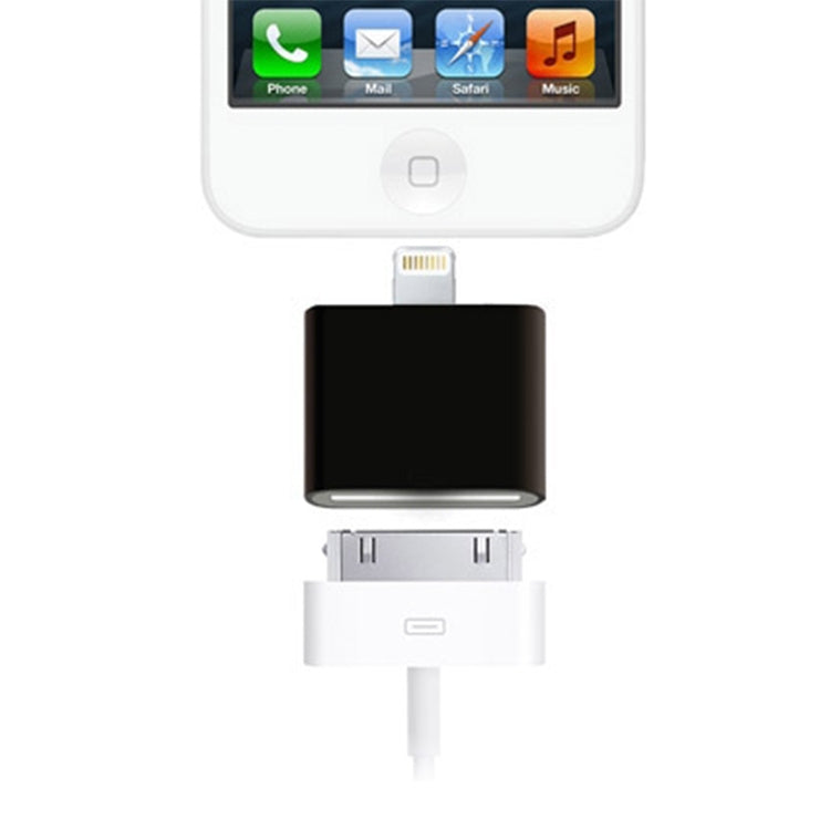 30 Pin Female to Male Adapter for iPhone 6 & 6 Plus, iPhone 5 & 5C & 5S, iPad Air / mini 2 Retina, iPod touch 5(Black)
