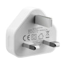 5V / 1A (UK Plug) USB Charger Adapter For iPhone, Galaxy, Huawei, Xiaomi, LG, HTC and Other Smart Phones, Rechargeable Devices(White)