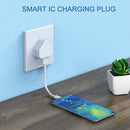 5V / 1A (UK Plug) USB Charger Adapter For iPhone, Galaxy, Huawei, Xiaomi, LG, HTC and Other Smart Phones, Rechargeable Devices(White)