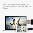 8 Pin to USB Sync Data / Charging Cable, Cable Length: 13cm(Black)