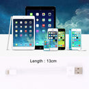8 Pin to USB Sync Data / Charging Cable, Cable Length: 13cm(White)
