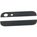 Original Back Cover Top & Bottom Glass Lens for iPhone 5(Black)