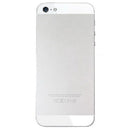 Original Back Cover Top & Bottom Glass Lens for iPhone 5(White)