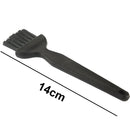 Electronic Component 7 Beam Flat Handle Antistatic Cleaning Brush, Length: 14cm(Black)