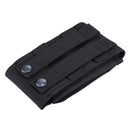 Army Combat Travel Utility Hook and Loop Fastener Belt Pouch Bum Bag Mobile Phone Money(Black)