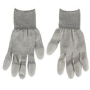 Anti Static ESD Safe Universal Size PU Fingertip Coating Gloves for Computer / Electronic / Phone Repair, Pair of 2(Grey)