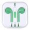 EarPods Wired Headphones Earbuds with Wired Control & Mic(Green)
