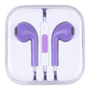 EarPods Wired Headphones Earbuds with Wired Control & Mic(Purple)