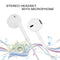 3.5mm Wired Earphone for Android Phones / PC / MP3 Player / Laptops, Cable Length:1.2m(White)