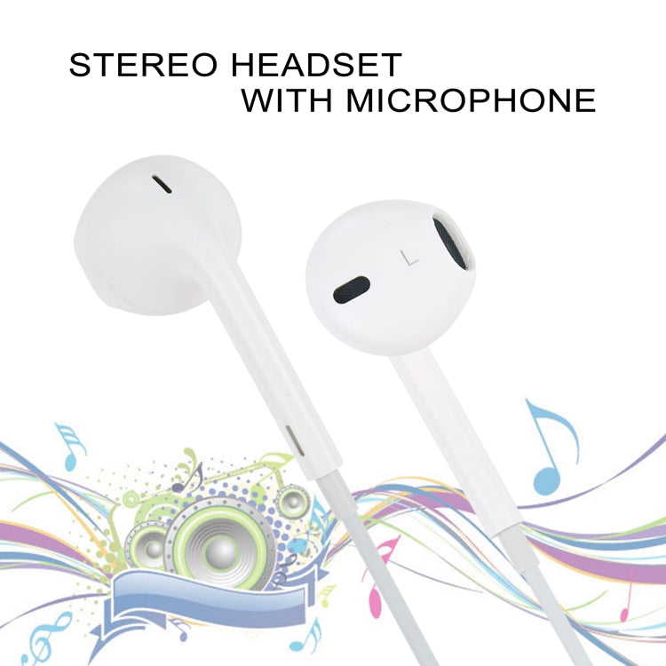 3.5mm Wired Earphone for Android Phones / PC / MP3 Player / Laptops, Cable Length:1.2m(White)