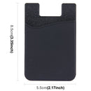 Smart Wallet Silicone Card Holder for iPhone 8 & 7 & 7 Plus / 6 & 6 Plus / iPhone 5 & 5S / iPhone 4 & 4S(Black)