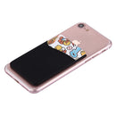 Smart Wallet Silicone Card Holder for iPhone 8 & 7 & 7 Plus / 6 & 6 Plus / iPhone 5 & 5S / iPhone 4 & 4S(Black)