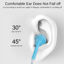 Wired EarPods 3.5mm in-Ear Earphones with Mic & Volume Control for Phones, MP3, Laptop, Computers(Blue)