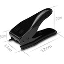 Dual Nano Sim Cutter for iPhone / Samsung / Huawei / Xiaomi (With Nano SIM to Micro SIM Card Adapter + Nano SIM to Standard SIM Card Adapter + Micro SIM to Standard SIM Card Adapter + Sim Card Tray Holder Eject Pin Key Tool)(Black)