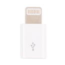 Micro USB Female to 8 Pin Male Mini Adapter(White)