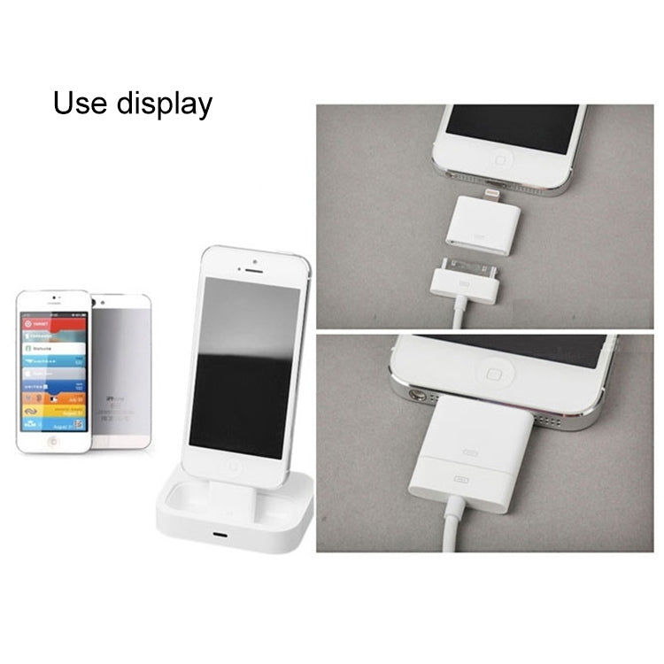 Colorful Series 8 Pin Male to 30 Pin Female Adapter, For iPhone 6 & 6 Plus, iPhone 5, iPad mini / mini 2 Retina, iTouch 5(White)