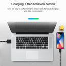 1m Nylon Netting USB Data Transfer Charging Cable For iPhone, iPad, Compatible with up to iOS 15.5(White)