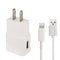 Charger Sync Cable + US Plug Travel Charger for iPad, iPhone, Galaxy, Huawei, Xiaomi, LG, HTC and Other Smart Phones, Rechargeable Devices(White)