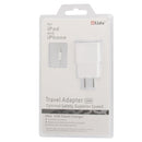 Charger Sync Cable + US Plug Travel Charger for iPad, iPhone, Galaxy, Huawei, Xiaomi, LG, HTC and Other Smart Phones, Rechargeable Devices(White)