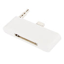 30 Pin to 8 Pin Audio Adapter with 3.5mm Jack for iPhone 5 & 5C & 5S(White)