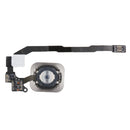 Home Key Button with PCB Membrane Flex Cable for iPhone 5S , No Fingerprint Identification Function(Silver)